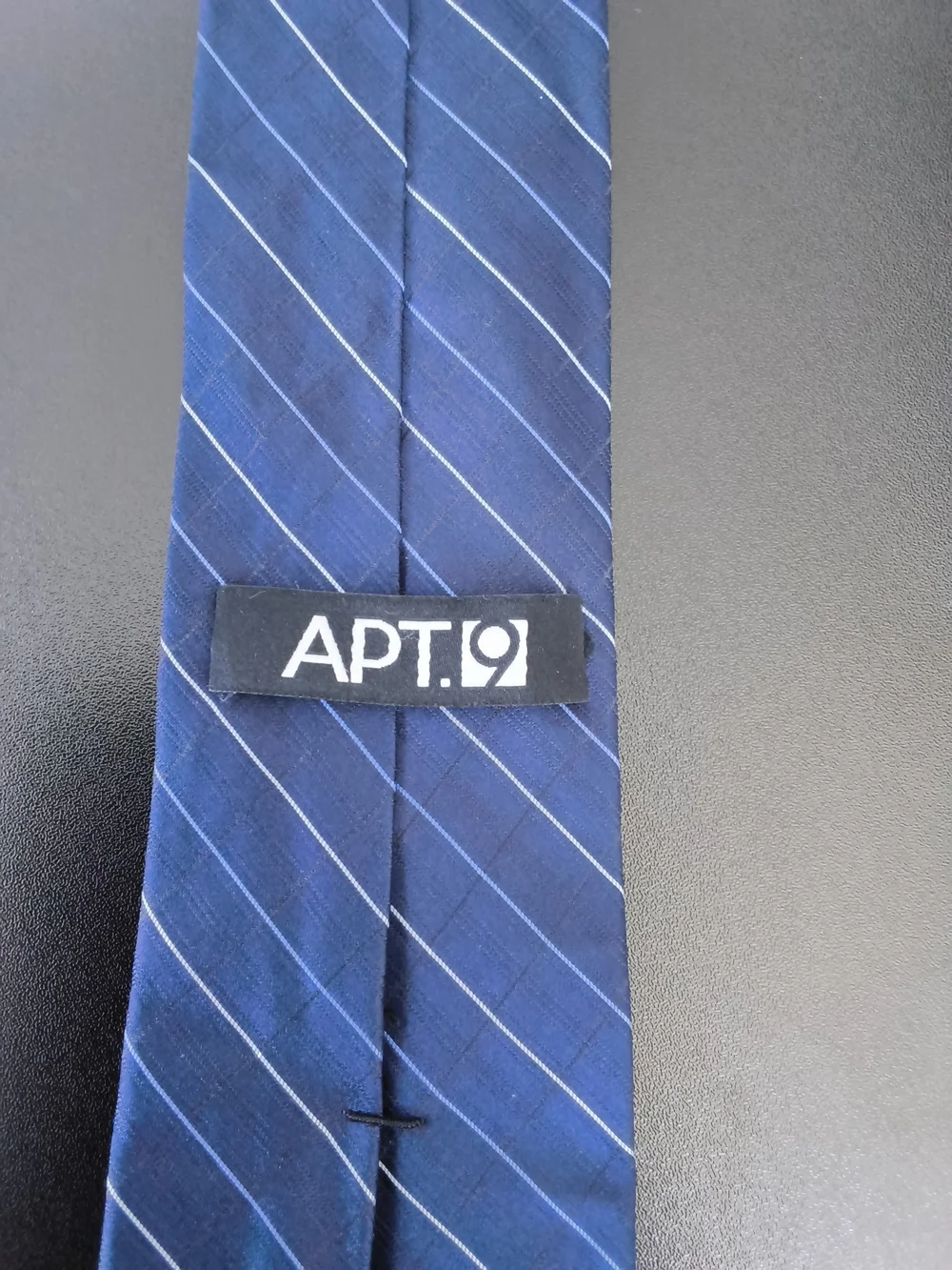 Apt. 9 Navy Blue Diagonal Pinstripe Tie